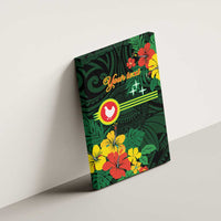 American Samoa Manu'atele Personalized Canvas Wall Art Manua Island Hibiscus Flowers
