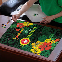 American Samoa Manu'atele Personalized Puzzle Manua Island Hibiscus Flowers - Polynesian Pride