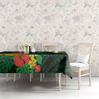 American Samoa Manu'atele Personalized Tablecloth Manua Island Hibiscus Flowers
