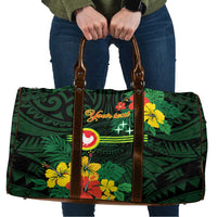 American Samoa Manu'atele Personalized Travel Bag Manua Island Hibiscus Flowers - Polynesian Pride