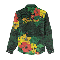 American Samoa Manu'atele Personalized Women Casual Shirt Manua Island Hibiscus Flowers