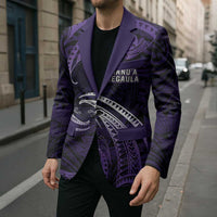 Manua Segaula American Samoa High School Personalized Blazer Polynesian Wave Style - Polynesian Pride