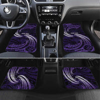 Manua Segaula American Samoa High School Personalized Car Mats Polynesian Wave Style