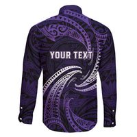 Manua Segaula American Samoa High School Personalized Family Matching Off Shoulder Short Dress and Hawaiian Shirt Polynesian Wave Style