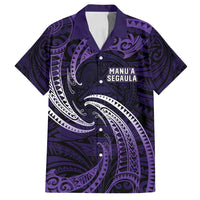 Manua Segaula American Samoa High School Personalized Family Matching Summer Maxi Dress and Hawaiian Shirt Polynesian Wave Style