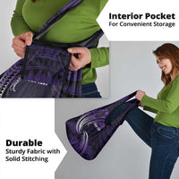 Manua Segaula American Samoa High School Personalized Grocery Bag Polynesian Wave Style