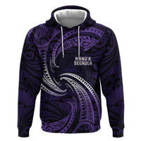 Manua Segaula American Samoa High School Personalized Hoodie Polynesian Wave Style