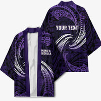 Manua Segaula American Samoa High School Personalized Kimono Polynesian Wave Style - Polynesian Pride