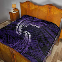 Manua Segaula American Samoa High School Personalized Quilt Polynesian Wave Style