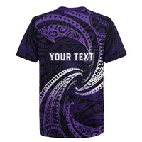 Manua Segaula American Samoa High School Personalized Rugby Jersey Polynesian Wave Style