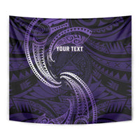 Manua Segaula American Samoa High School Personalized Tapestry Polynesian Wave Style