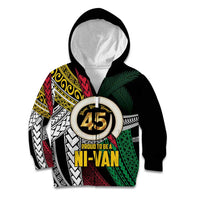 Ni-Van Vanuatu 45th Yumi Yumi Yumi Kid Hoodie Vanuatuan Boar Tusk Polynesian Pattern