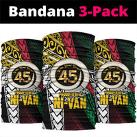 Ni-Van Vanuatu 45th Yumi Yumi Yumi Neck Gaiter Vanuatuan Boar Tusk Polynesian Pattern - Polynesian Pride