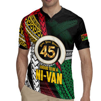 Ni-Van Vanuatu 45th Yumi Yumi Yumi Rugby Jersey Vanuatuan Boar Tusk Polynesian Pattern