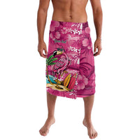 Hawaiian Flamingo Hibiscus Personalised Lavalava Pink Summer Tropical Flowers - Polynesian Pride
