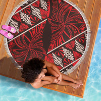 Vintage Ngatu Tribal Tonga Pattern Beach Blanket - Polynesian Pride