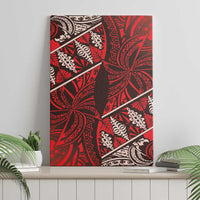 Vintage Ngatu Tribal Tonga Pattern Canvas Wall Art - Polynesian Pride