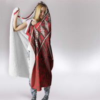 Vintage Ngatu Tribal Tonga Pattern Hooded Blanket LT9 - Polynesian Pride