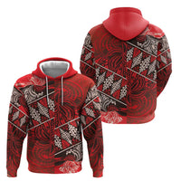 Vintage Ngatu Tribal Tonga Pattern Hoodie - Polynesian Pride