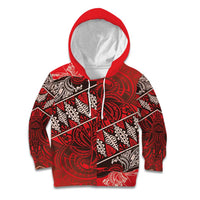 Vintage Ngatu Tribal Tonga Pattern Kid Hoodie - Polynesian Pride