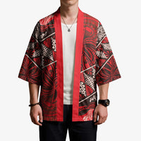 Vintage Ngatu Tribal Tonga Pattern Kimono LT9 - Polynesian Pride