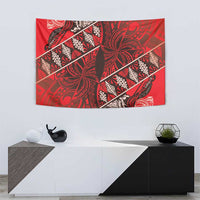 Vintage Ngatu Tribal Tonga Pattern Tapestry LT9 - Polynesian Pride