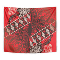 Vintage Ngatu Tribal Tonga Pattern Tapestry LT9 - Polynesian Pride