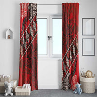 Vintage Ngatu Tribal Tonga Pattern Window Curtain - Polynesian Pride
