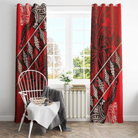Vintage Ngatu Tribal Tonga Pattern Window Curtain - Polynesian Pride