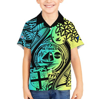 Malampa Fiji Day Hawaiian Shirt Vanuatu Sand Drawing With Polynesian Pattern LT9 - Polynesian Pride