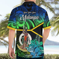 Malampa Day Hawaiian Shirt Vanuatu Flowers with Malampa Emblem Tribal Pattern LT9 - Polynesian Pride