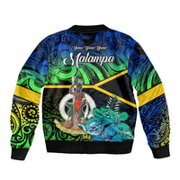 malampa-day-sleeve-zip-bomber-jacket-vanuatu-flowers-with-malampa-emblem-tribal-pattern