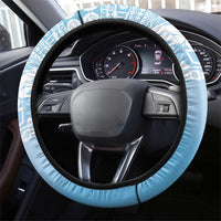 Melanesian Fiji Kula Bird Steering Wheel Cover with Tagimoucia Masi Tapa Pattern