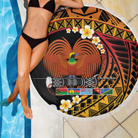 Melanesian Papua New Guinea Beach Blanket Plumeria Bird of Paradise Tribal