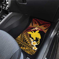 Melanesian Papua New Guinea Car Mats Plumeria Bird of Paradise Tribal