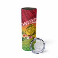 Melanesian Ni-Vanuatu Skinny Tumbler Sea Turtle with Sand Drawing Pattern LT9 - Polynesian Pride