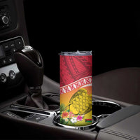 Melanesian Ni-Vanuatu Skinny Tumbler Sea Turtle with Sand Drawing Pattern LT9 - Polynesian Pride
