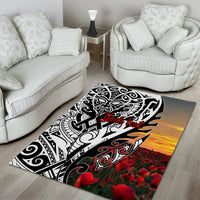 Personalised New Zealand Waitangi and ANZAC day Area Rug LT9 - Polynesian Pride