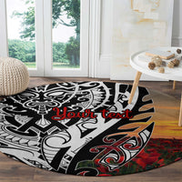 Personalised New Zealand Waitangi and ANZAC day Round Carpet LT9 - Polynesian Pride