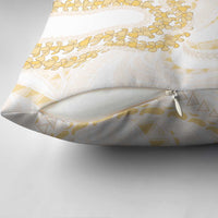 Aloha Lei Onaona Pillow Cover Beige Hawaiian Tribal Pattern - Polynesian Pride