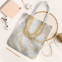 Aloha Lei Onaona Tote Bag Beige Hawaiian Tribal Pattern - Polynesian Pride