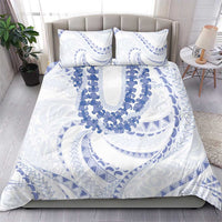 Aloha Lei Onaona Bedding Set Navy Blue Hawaiian Tribal Pattern