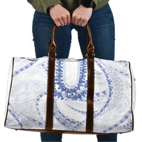 Aloha Lei Onaona Travel Bag Navy Blue Hawaiian Tribal Pattern - Polynesian Pride