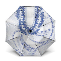 Aloha Lei Onaona Umbrella Navy Blue Hawaiian Tribal Pattern - Polynesian Pride