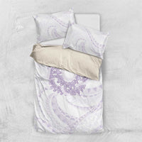 Aloha Lei Onaona Bedding Set Purple Hawaiian Tribal Pattern