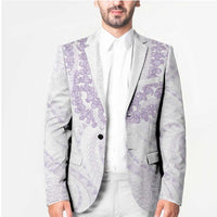 Aloha Lei Onaona Blazer Purple Hawaiian Tribal Pattern - Polynesian Pride