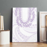 Aloha Lei Onaona Canvas Wall Art Purple Hawaiian Tribal Pattern