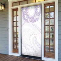 Aloha Lei Onaona Door Cover Purple Hawaiian Tribal Pattern LT9 - Polynesian Pride
