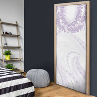 Aloha Lei Onaona Door Cover Purple Hawaiian Tribal Pattern LT9 - Polynesian Pride