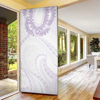 Aloha Lei Onaona Door Cover Purple Hawaiian Tribal Pattern LT9 - Polynesian Pride